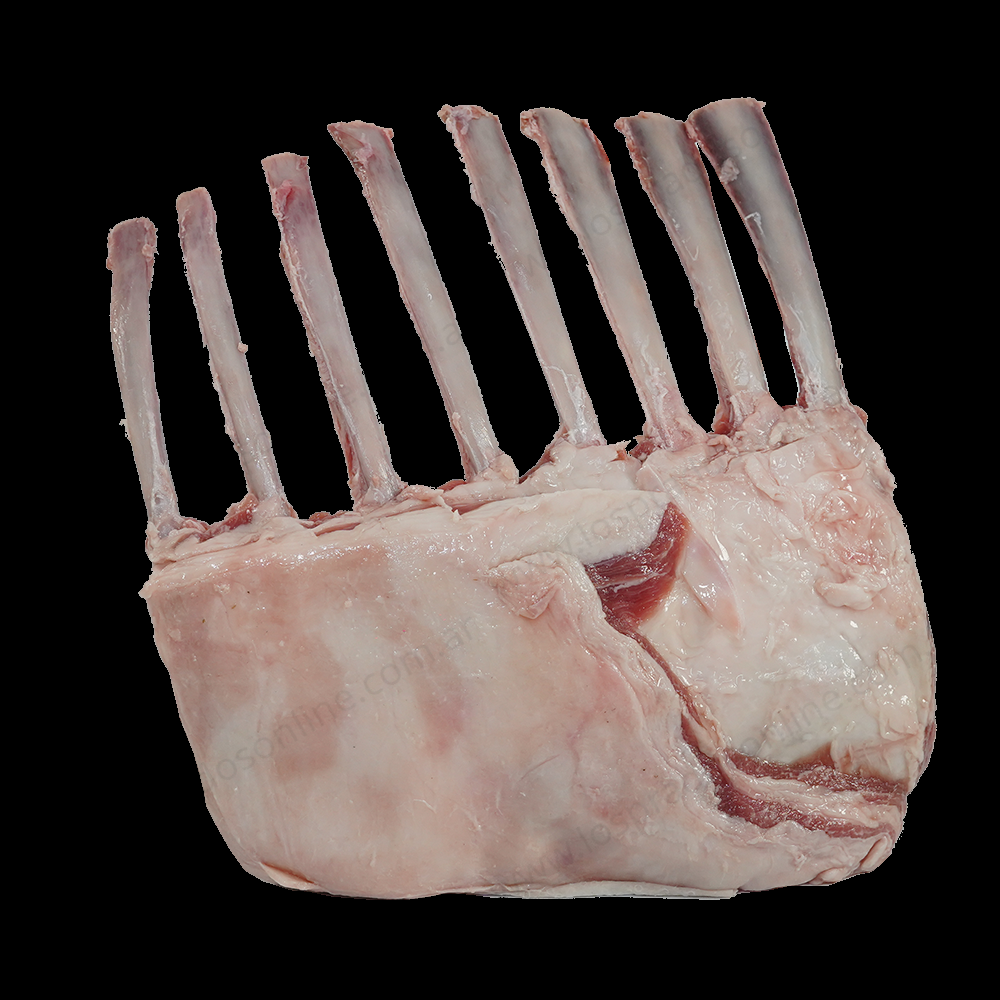 Rack de cordero x 8 costillas limpio - Imagen 1