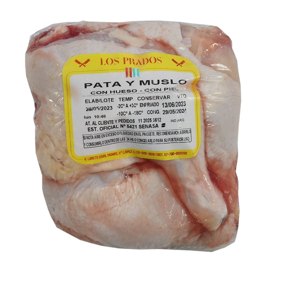 Pata y Muslo Con Hueso Con Piel - Imagen 2